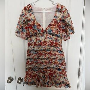 La Maison Talulah Carnivale Linen Mini Dress